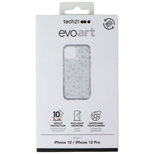 Tech21 EvoArt Phone Case for Apple iPhone 12 / 12 Pro - Hearts / Clear