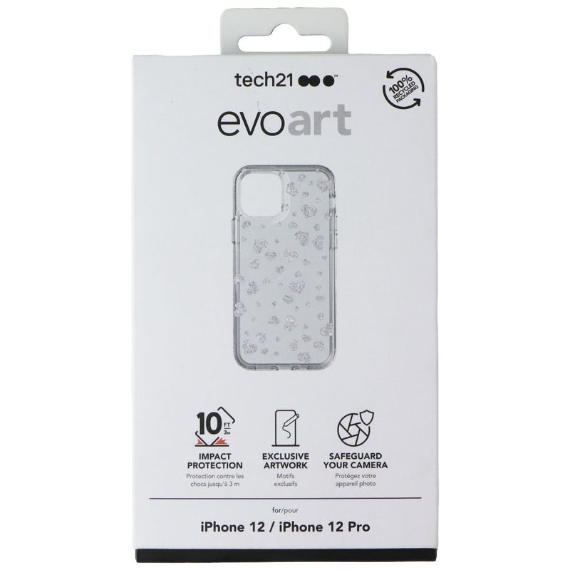 Tech21 EvoArt Phone Case for Apple iPhone 12 / 12 Pro - Hearts / Clear