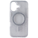 Tech21 Evo Sparkle Case for MagSafe for Apple iPhone 16 - Focus (Clear/Silver)