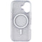 Tech21 Evo Sparkle Series Case for MagSafe for Apple iPhone 16 - Clear/Silver