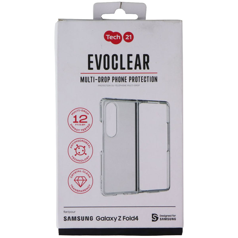 Tech21 EvoClear Series 2-Piece Case for Samsung Galaxy Z Fold4 - Clear