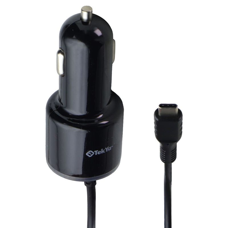 TekYa 3.4A High Speed USB-C Car Charger - Black