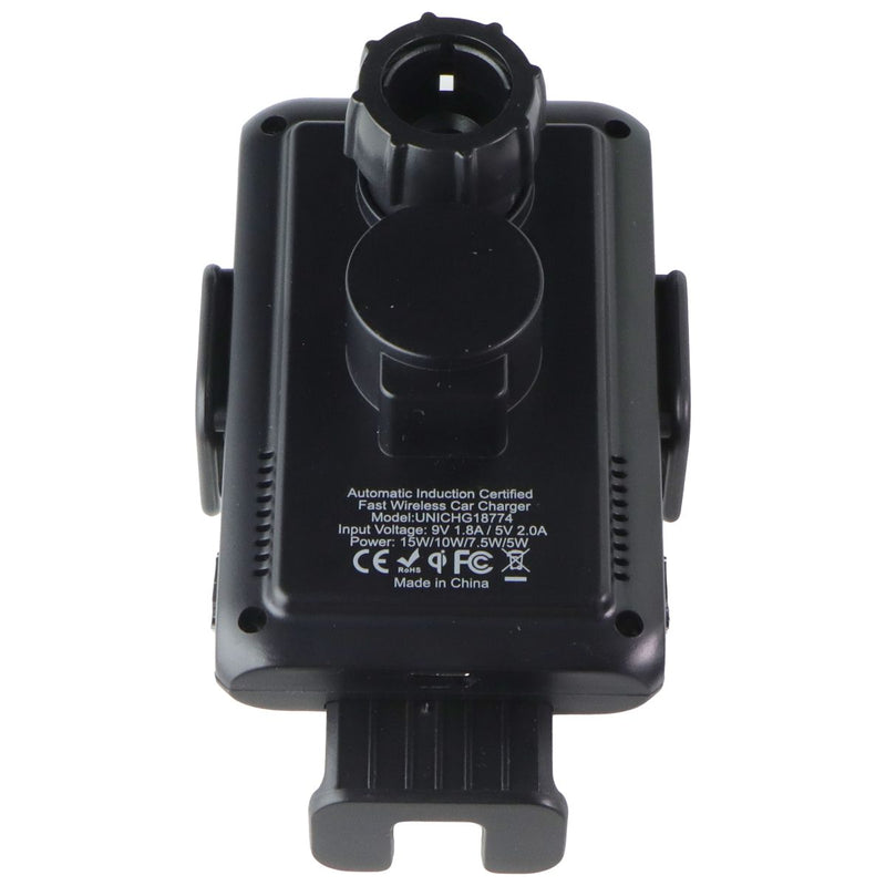 Auto-Tek Smart Charge Car Mount with Qi Charging - Black (UNICHG18774)