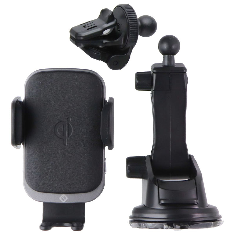 TekYa (15W) Auto-Tek Qi Wireless Charging Car Mount with Auto Clamp - Black