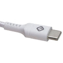 TekYa (6-Foot) Braided Cable - Power Delivery USB-C to USB-C - White