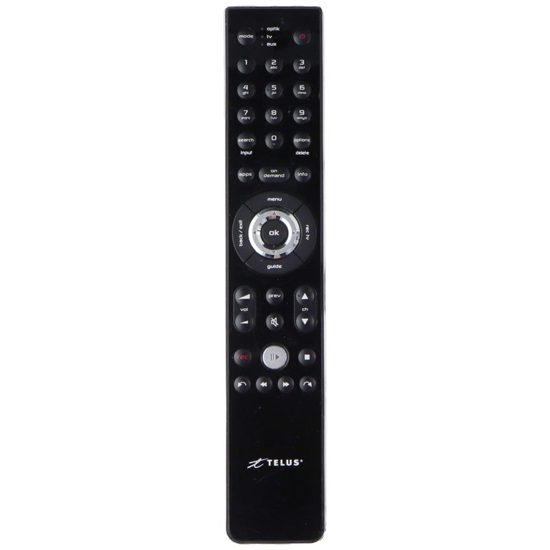 Telus (LR03) Remote Control for Optik TV and Set-Top Boxes - Black/Silver