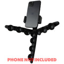 Tenikle 360 Degree All-In-One Octopus Mount Flexible Tripod for Recording - Blk