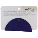This is Ground Cord Taco Leather Cord Organizer - Blue