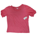 Time and Tru Women's Puff Sleeve Top - Size Large - Coral Rose