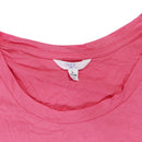Time and Tru Women's Puff Sleeve Top - Size Large - Coral Rose