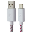 T-Mobile (1m) USB-A to USB-C Braided Charge Cable - Pink / Gray