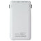 Tomax 10000mAh USB-C/Micro/Lighting 8-Pin/USB-A Power Bank - White (Customized)