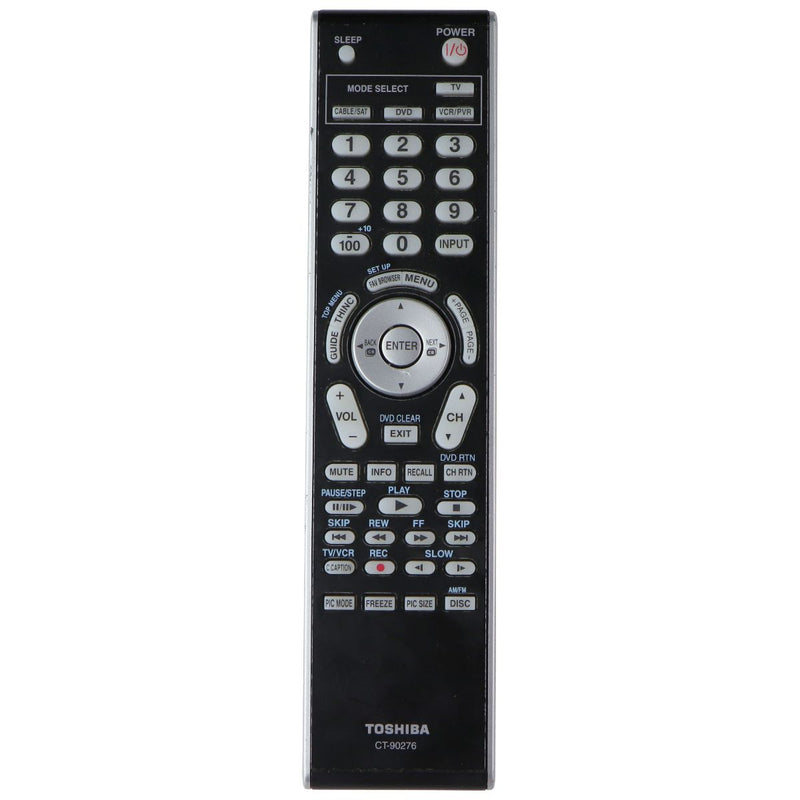 Toshiba TV Remote Control - Black/Silver (CT-90276)