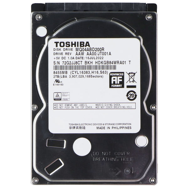 Toshiba MQ04 2TB 5400RPM 2.5-in Internal Hard Drive (MQ04ABD200R)