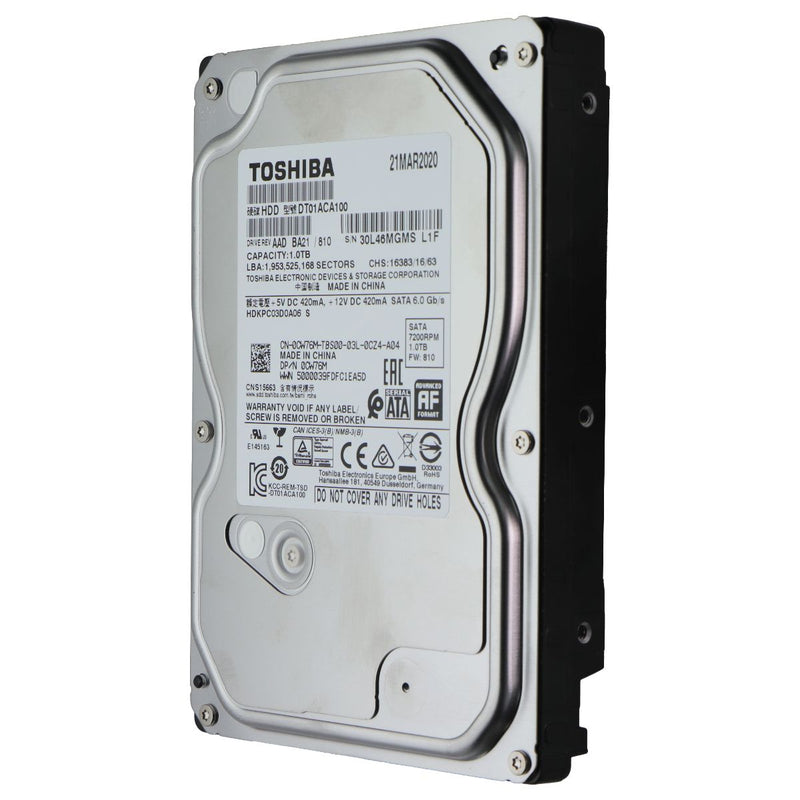 TOSHIBA (1TB) DT01ACA100 Internal Hard Drive HDD - SATA 6.0 GB/s (HDKPC03D0A06)