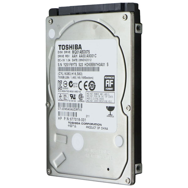 Toshiba MQ01ABD075 2.5in Internal HDD - 750GB - 5400RPM - SATA 3.0GB/S