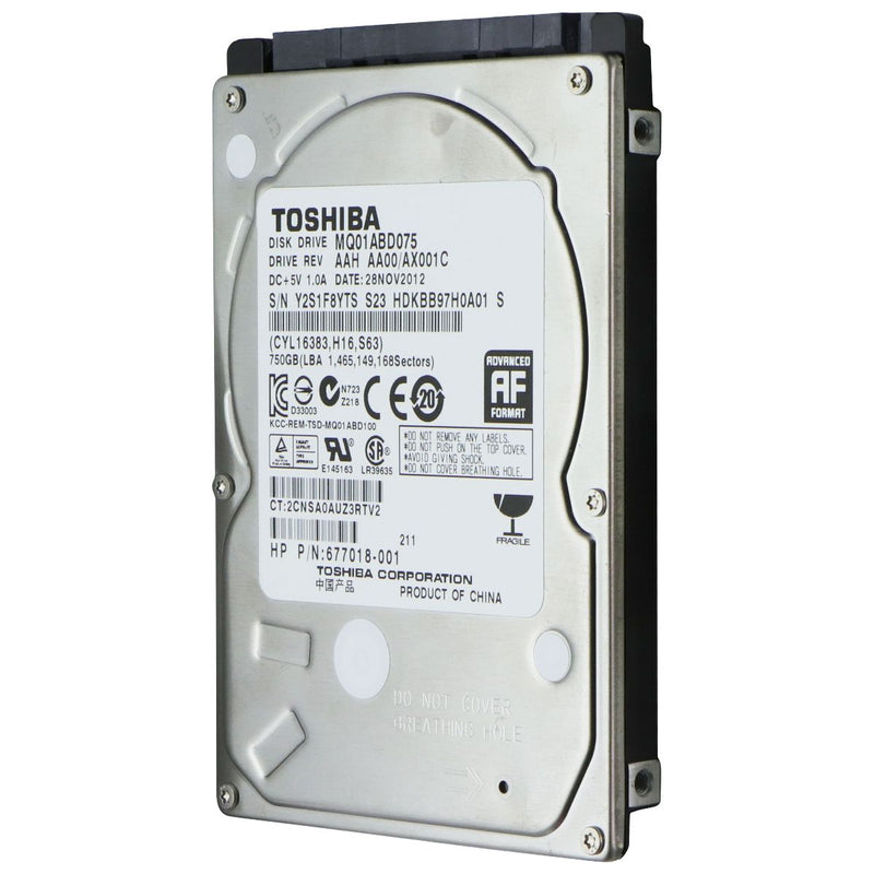 Toshiba MQ01ABD075 2.5in Internal HDD - 750GB - 5400RPM - SATA 3.0GB/S