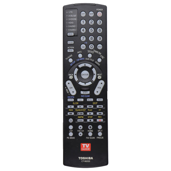 Toshiba OEM Remote Control for Select Toshiba TVs - Black (CT-90233)