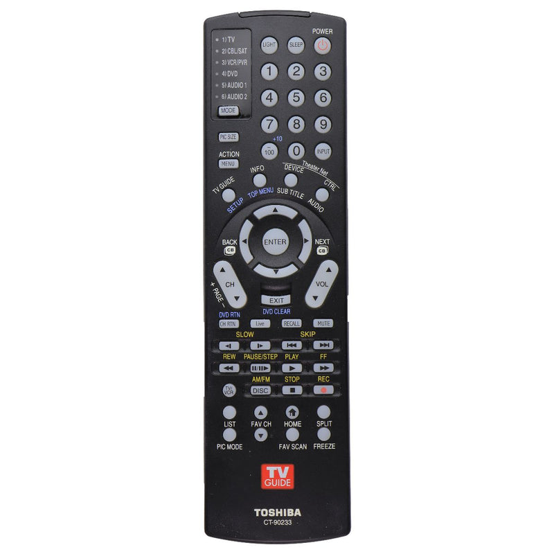 Toshiba OEM Remote Control for Select Toshiba TVs - Black (CT-90233)