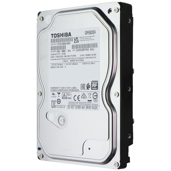 Toshiba DT01ABA100V 1TB SATA 6.0 Gb/s 5700 RPM Desktop Hard Drive