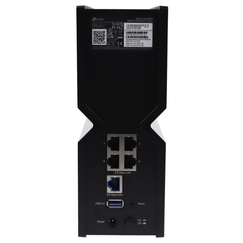 TP-Link (Archer BE550) BE9300 Tri-Band Wi-Fi 7 Router - Black