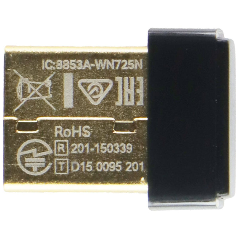 TP-LINK Wireless N150 Network USB Wi-Fi Nano Size Adapter - 2.4GHz (TL-WN725N)
