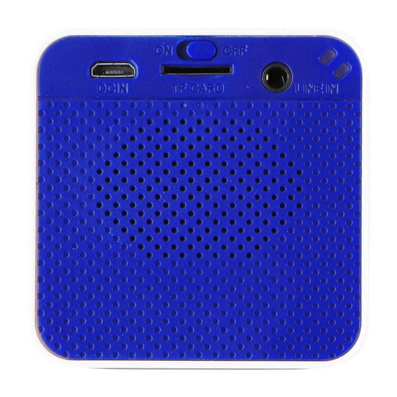 TracFone Universal Wireless Cube Speaker - White/Blue