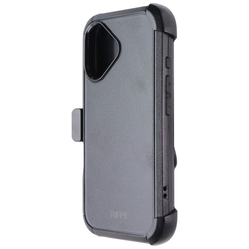TUFF8 Impact PLUS Case with Holster for MagSafe for Apple iPhone 16 - Black