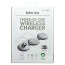 TYLT Folio Trio 3-in-1 Wireless Charger Pad with MagSafe - White (QITRIOMSW-T)
