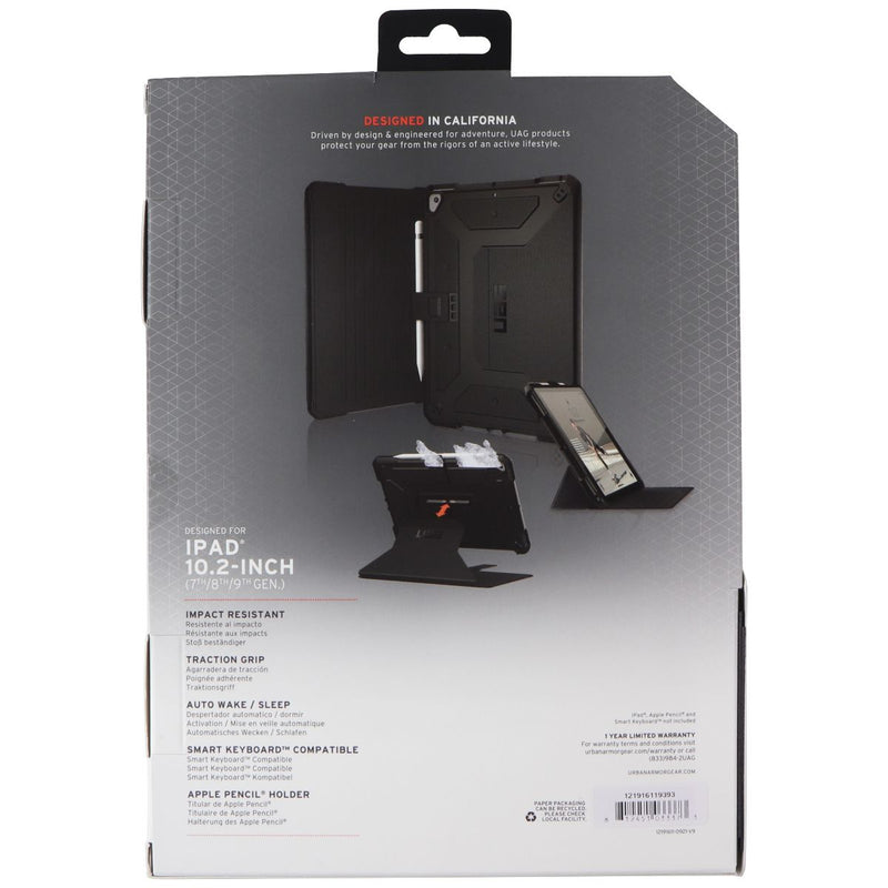 UAG Metropolis Series Case for Apple iPad 10.2-in (9th/8th/7th Gen) - Red Magma