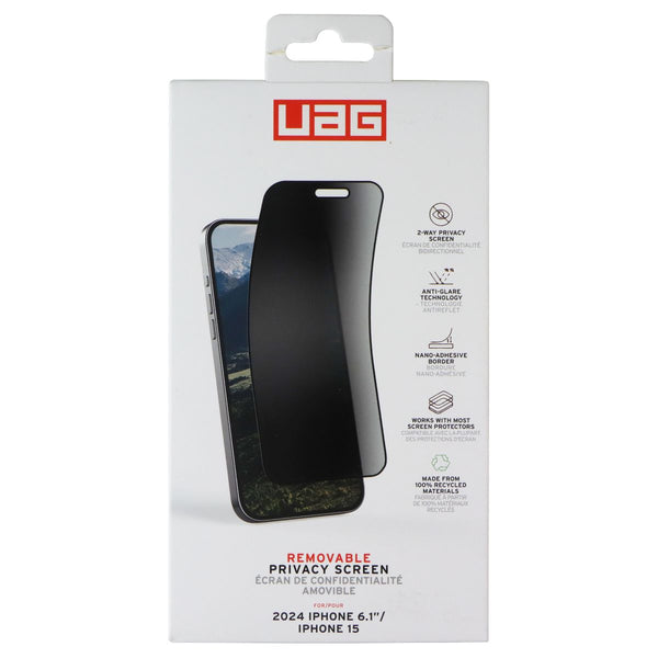 UAG Removable Privacy Screen for Apple iPhone 16 / 15