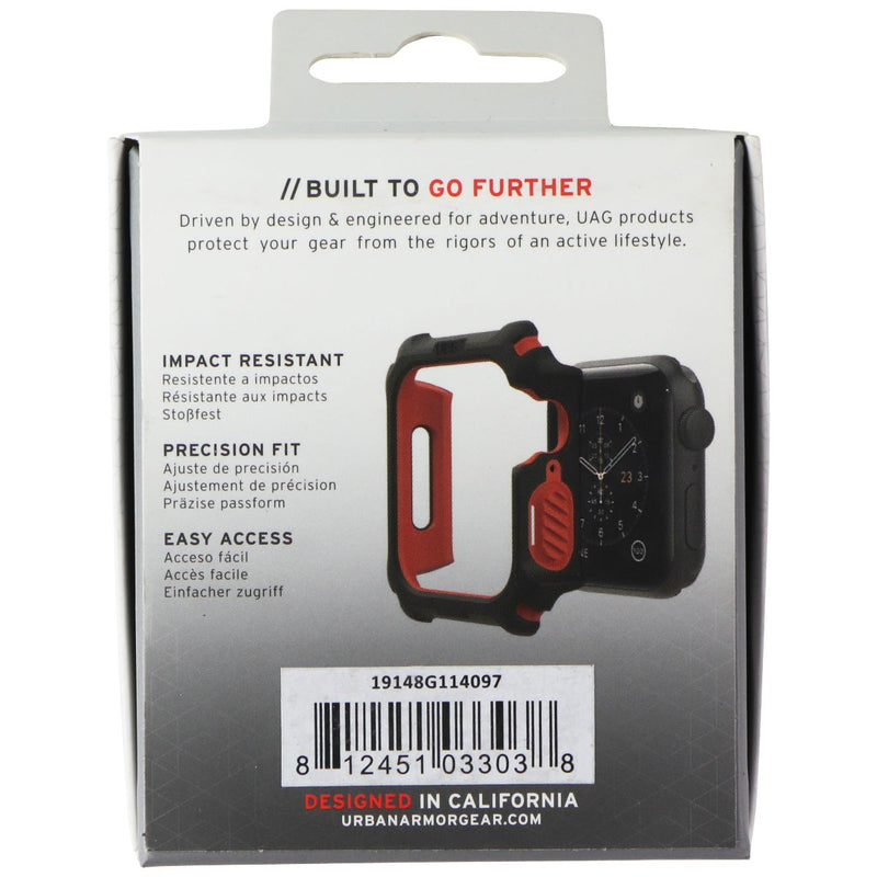 UAG Rugged Case for Apple Watch Series 4/5 (44mm) - Black / Orange