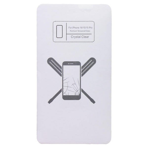 UBREAKIFIX Tempered Glass for Apple iPhone 16/15/15 Pro - Crystal Clear (5 PK)