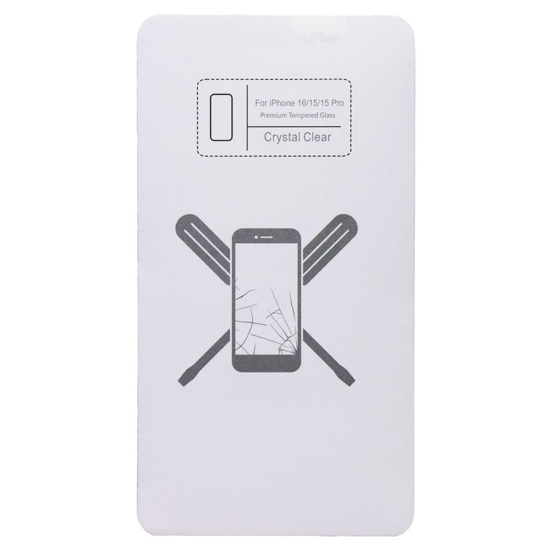 UBREAKIFIX Tempered Glass for Apple iPhone 16/15/15 Pro - Crystal Clear (5 PK)