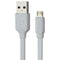 UBREAKIFIX (3-Ft) Flat Series Micro-USB to USB Charge/Sync Cable - White