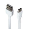 UBREAKIFIX (3-Ft) Flat Series USB-C to USB Charge and Sync Cable - White