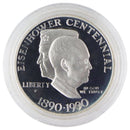 United States Eisenhower Centennial Silver Dollar with Case