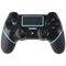 Railay Wireless Rechargeable Gaming Controller for Sony PS4 - Black/Light Blue