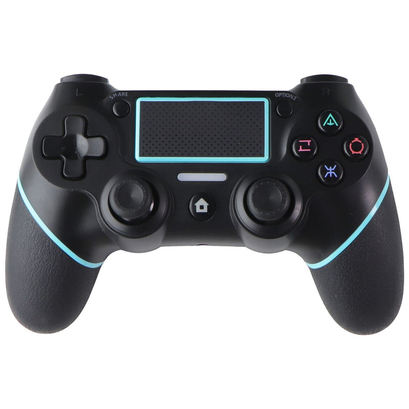 Railay Wireless Rechargeable Gaming Controller for Sony PS4 - Black/Light Blue