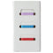 Silicone Watch Band Fastener Loop for GizmoWatches - 3-Pack - Purple/Blue/Red