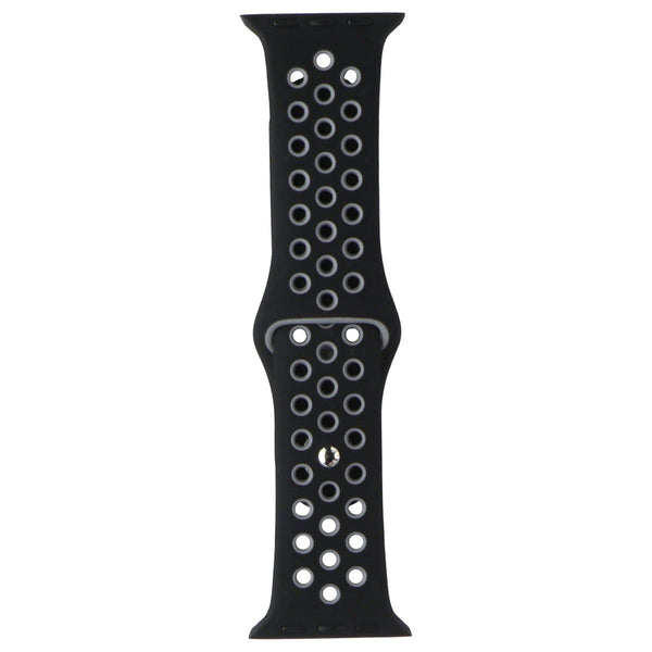 Silicone Sport Band for Apple Watch (38/40/41mm) Cases - Black/Gray
