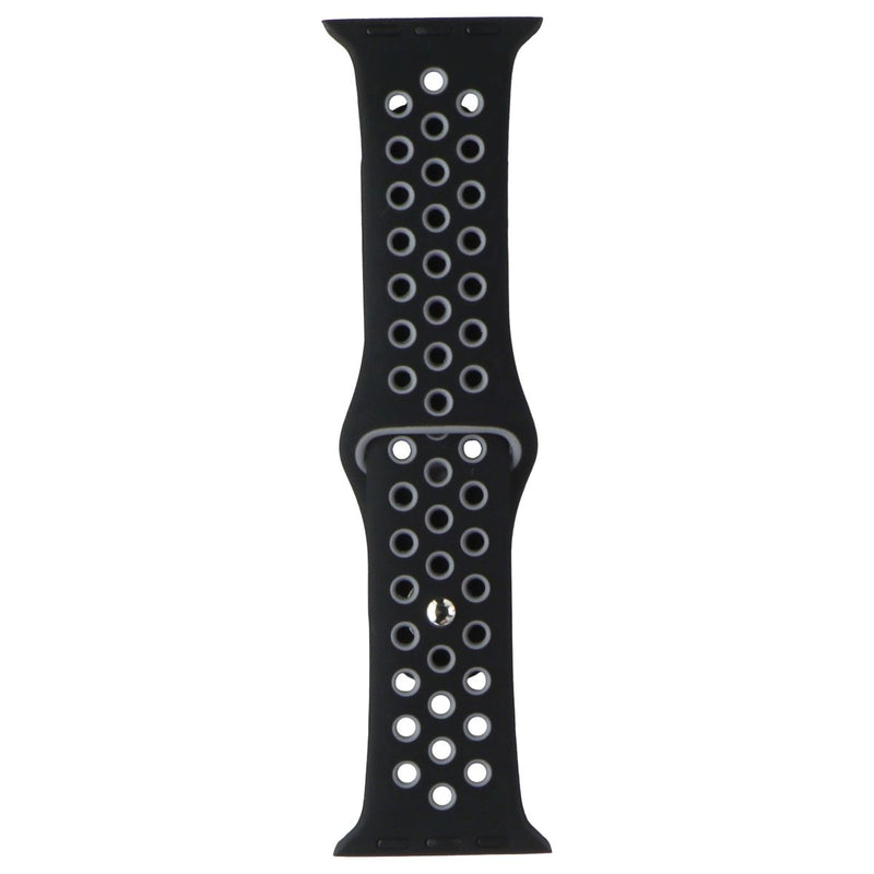 Silicone Sport Band for Apple Watch (38/40/41mm) Cases - Black/Gray