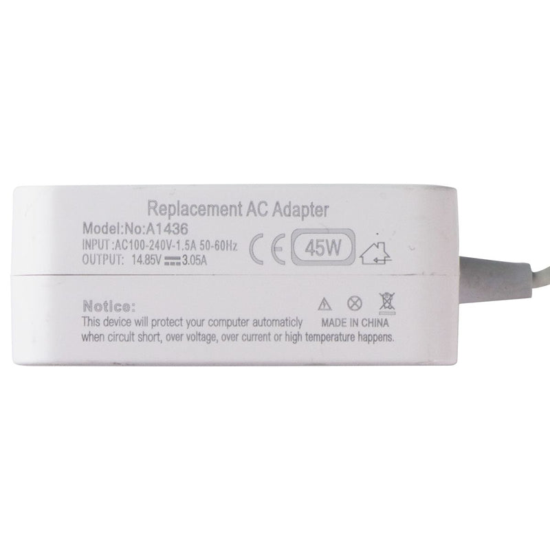 Replacement 45W AC Adapter for MagSafe 2 - (A1436/A1465/A1466) - White