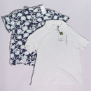 2 Pack of Men's Goodfellow Shirts - Size Large - White Polo and Navy Button Down