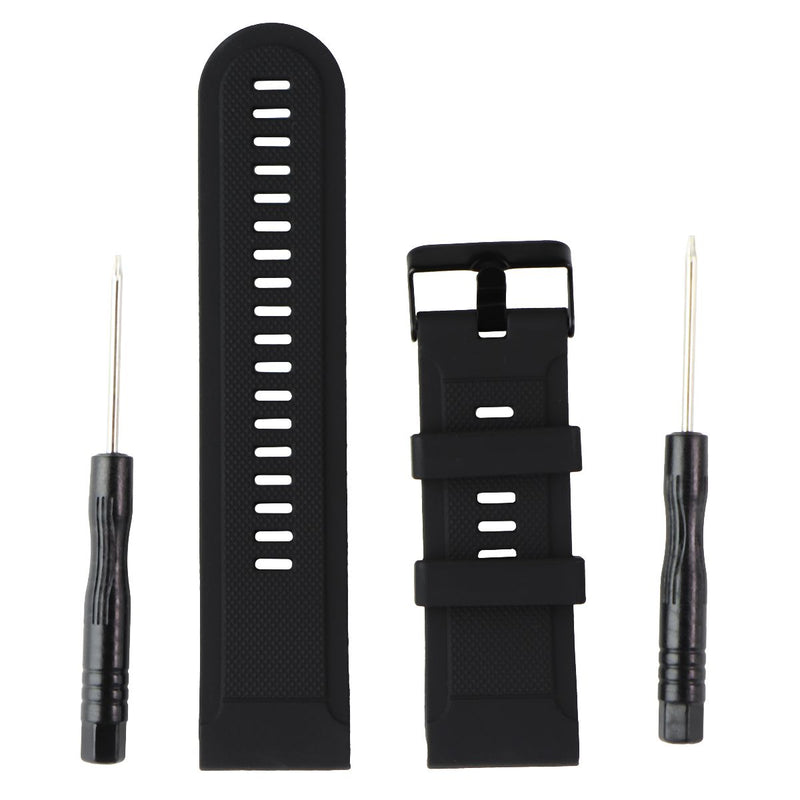 Replacement Band for Fenix 5X Watch - Black / Black