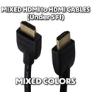 Generic & Mixed HDMI to HDMI Short Video Cables (1080i - Under 5 Foot)