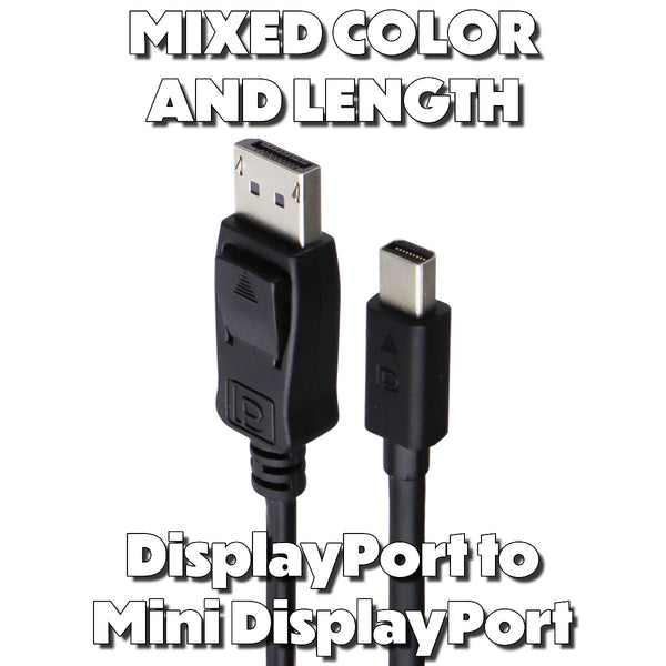 Generic & Mixed DisplayPort to Mini DisplayPort Audio/Video Cables - Mixed Style