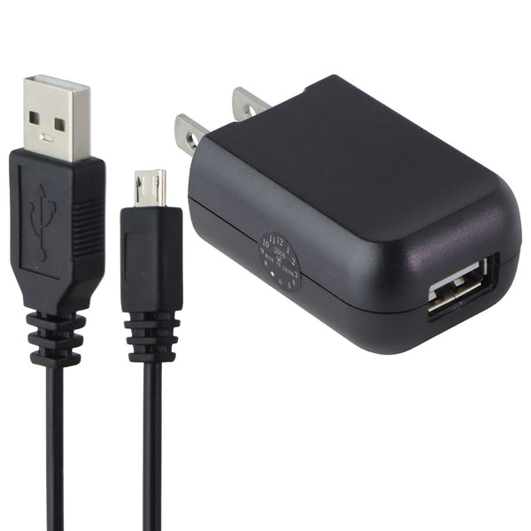 Generic (5V/1A) USB Wall Adapter + 3.3-Ft Micro-USB to USB Cable - Black