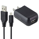Generic (5V/1A) USB Wall Adapter + 3.3 Foot Micro-USB to USB Cable - Black