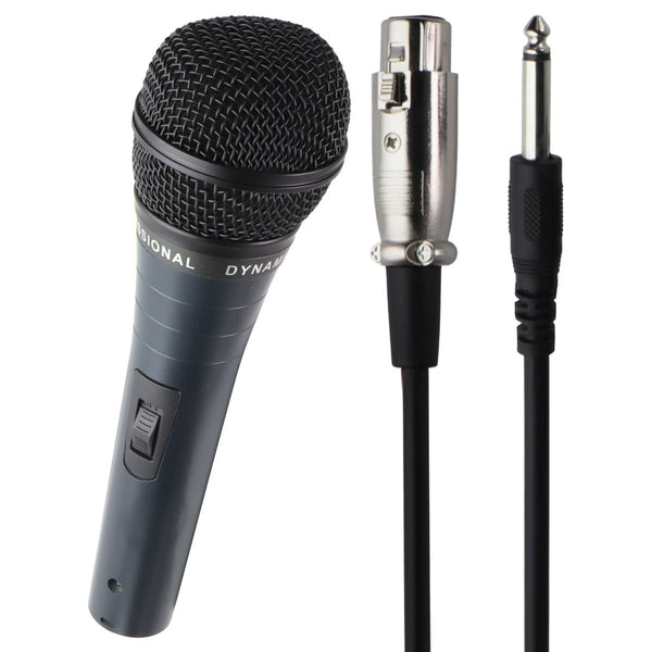 Professional Dynamic XLR Microphone w/ XLR to 1/4-in Cable - Teal/Black